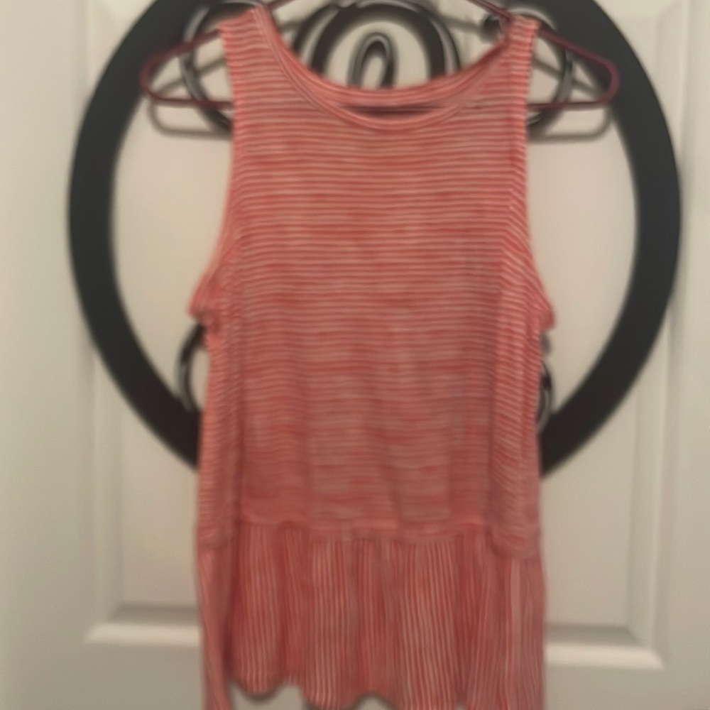 Red and white striped, Old Navy tank